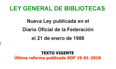 Ley General de Bibliotecas